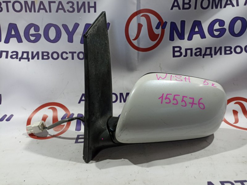 Зеркало TOYOTA WISH ZNE10 1ZZ-FE переднее левое 5 KOHTAKTOB (б/у)