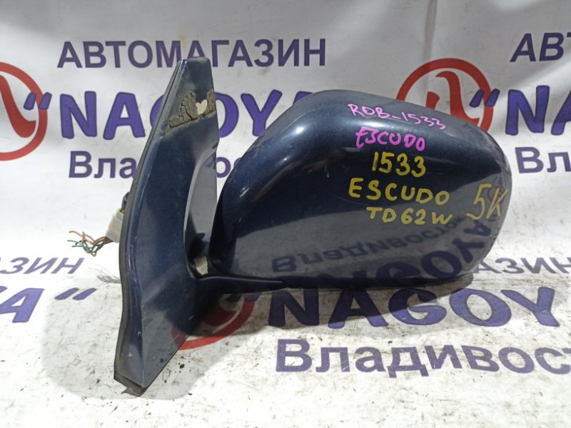 Зеркало SUZUKI ESCUDO TD62W H25A переднее левое 5 KOHTAKTOB (б/у)
