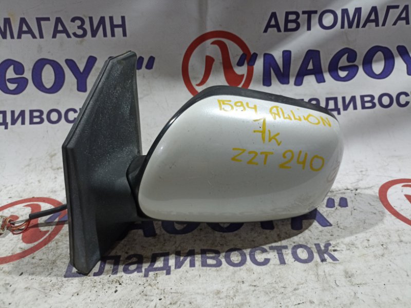 Зеркало TOYOTA ALLION ZZT240 1ZZ-FE переднее левое 7 KOHTAKTOB (б/у)