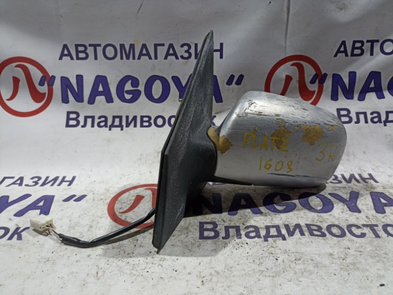 Зеркало TOYOTA PLATZ NCP12 1NZ-FE переднее левое 3 KOHTAKTA (б/у)
