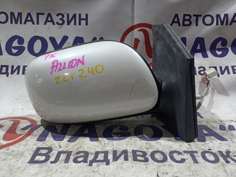 Зеркало TOYOTA ALLION ZZT240 1ZZ-FE переднее правое 7 KOHTAKTOB (б/у)
