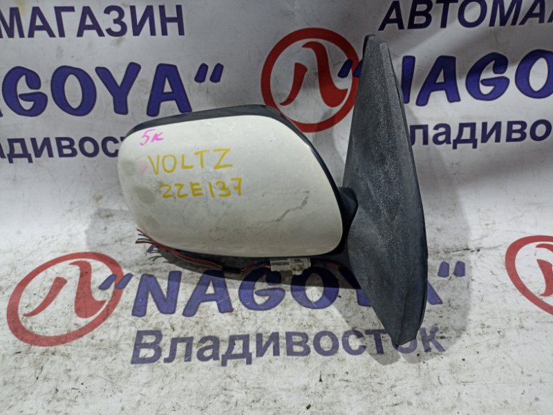 Зеркало TOYOTA VOLTZ ZZE137 2ZZ-GE переднее правое 5 KOHTAKTOB (б/у)