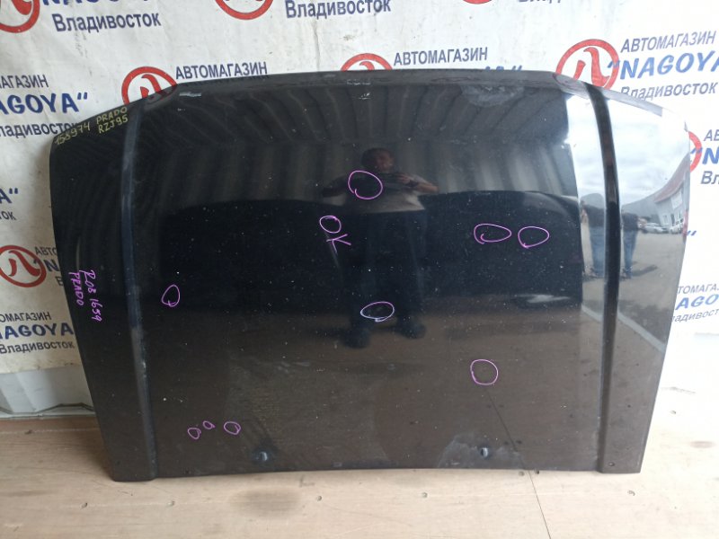 Капот TOYOTA LAND CRUISER PRADO RZJ95 3RZ-FE передний COLOR K04 (б/у)