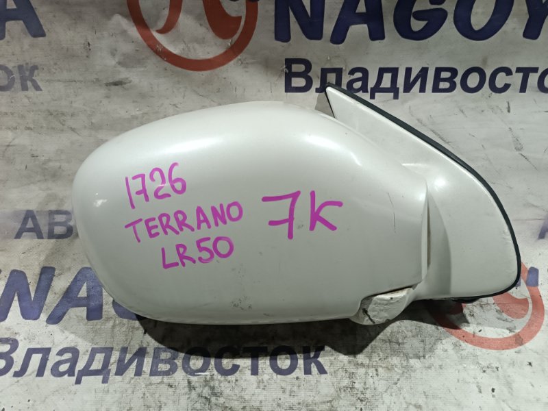 Зеркало NISSAN TERRANO LR50 VG33 переднее правое 7 KOHTAKTOB (б/у)