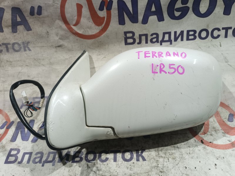 Зеркало NISSAN TERRANO LR50 VG33 переднее левое 7 KOHTAKTOB (б/у)