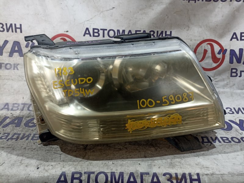 Фара SUZUKI ESCUDO TD54W J20A передняя правая 100-59087 (б/у)