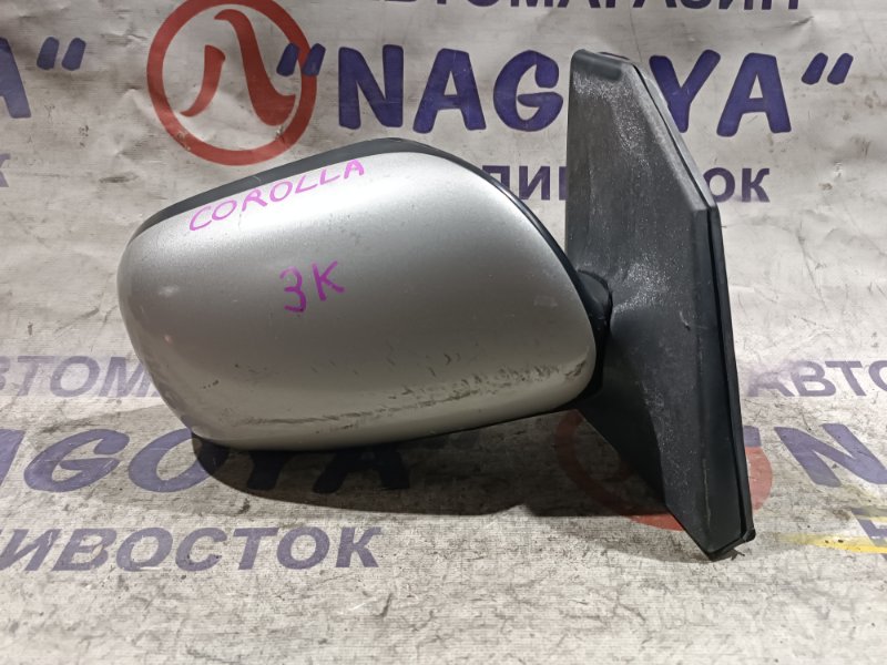 Зеркало TOYOTA COROLLA NZE124 1NZ-FE переднее правое 3 KOHTAKTA (б/у)