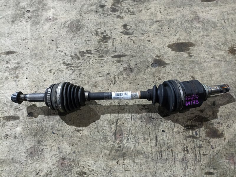 Привод TOYOTA WISH ZNE14 1ZZ-FE передний левый ABS (б/у)