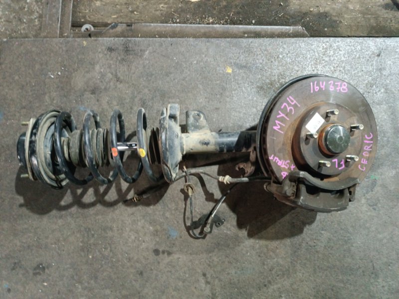 Стойка NISSAN CEDRIC MY34 VQ25DD передняя левая ABS (б/у)