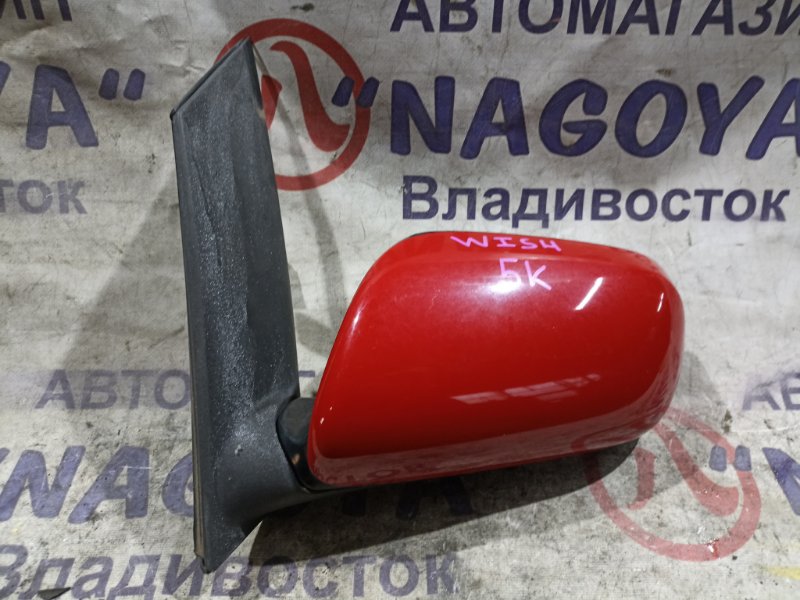 Зеркало TOYOTA WISH ZNE10 1ZZ-FE переднее левое 5 KOHTAKTOB (б/у)
