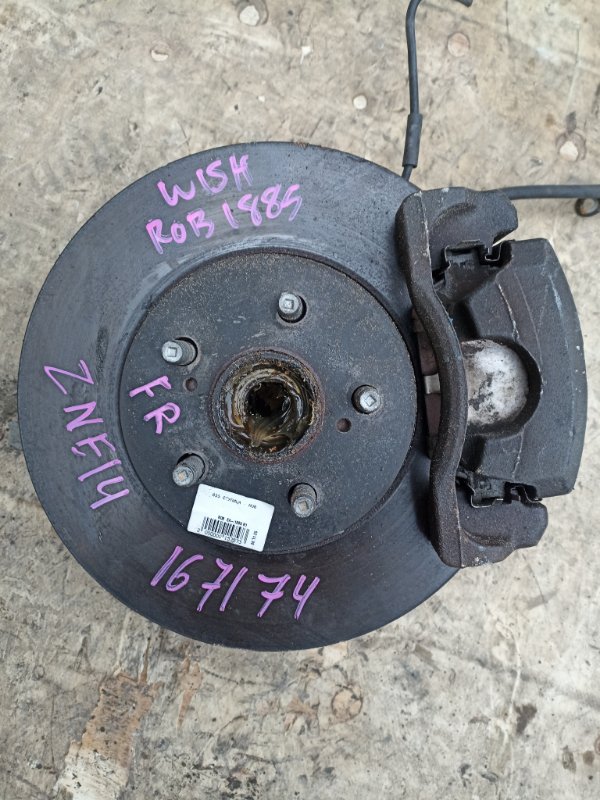 Ступица TOYOTA WISH ZNE14 1ZZ-FE передняя правая ABS (б/у)