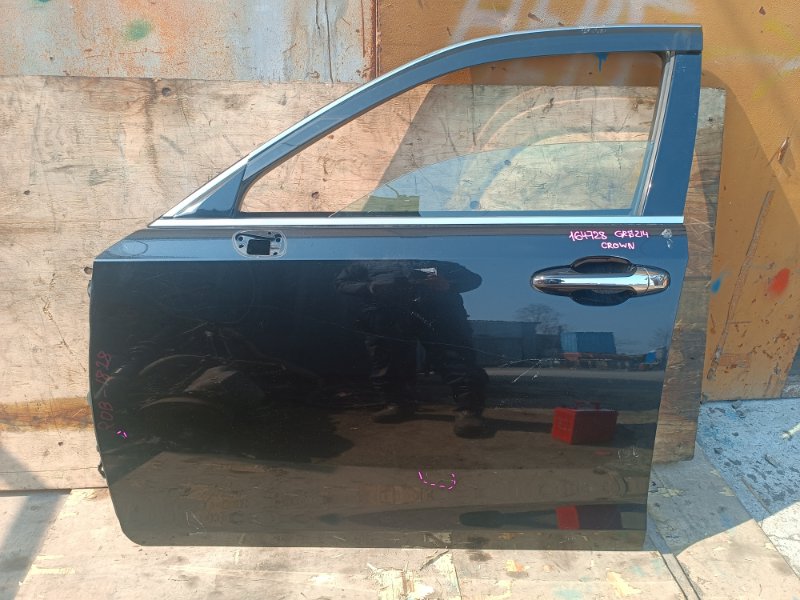Дверь TOYOTA CROWN GRS214 2GR-FSE передняя левая COLOR 219 (б/у)