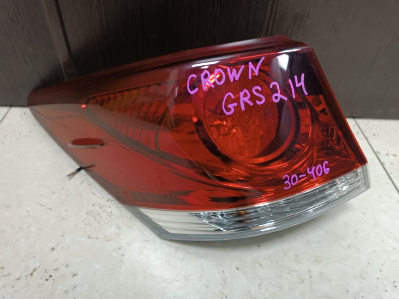 Стоп-сигнал TOYOTA CROWN ATHLETE GRS214 2GR-FSE задний левый 30406 (б/у)
