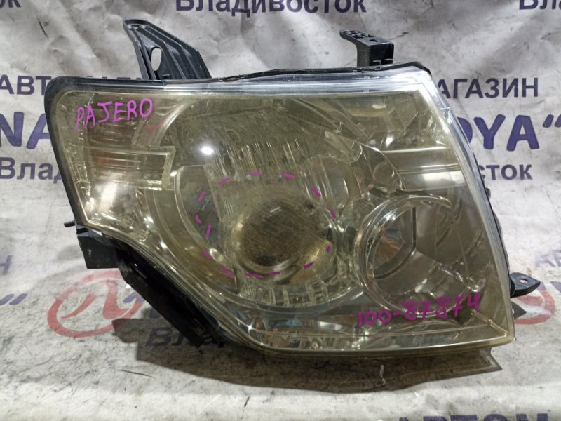 Фара MITSUBISHI PAJERO V97W 6G75 передняя правая 100-87874 (б/у)
