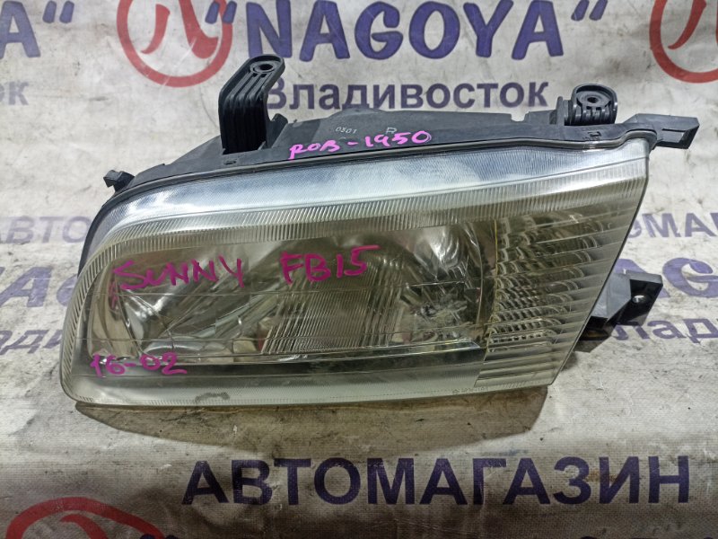 Фара NISSAN SUNNY FB15 QG15DE передняя левая 1602 (б/у)