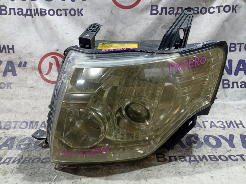 Фара MITSUBISHI PAJERO V97W 6G75 передняя левая 100-87874 (б/у)