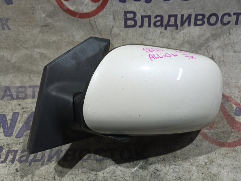 Зеркало TOYOTA ALLION ZZT245 1ZZ-FE переднее левое 7 KOHTAKTOB (б/у)