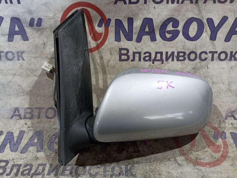 Зеркало TOYOTA WISH ZNE10 1ZZ-FE переднее левое 5 KOHTAKTOB (б/у)