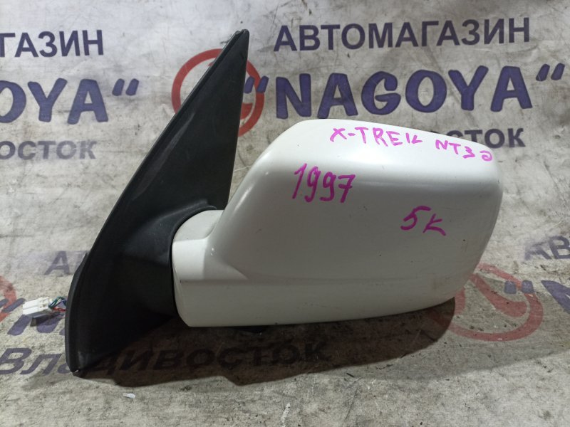 Зеркало NISSAN X-TRAIL NT30 QR20DE переднее левое 5 KOHTAKTOB (б/у)