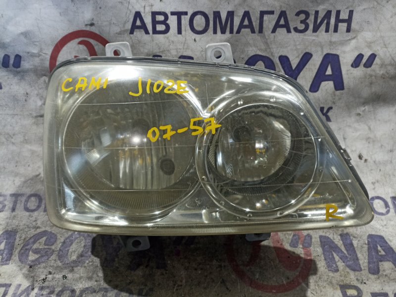 Фара TOYOTA CAMI J102E K3-VE передняя правая 0757 (б/у)