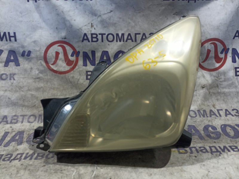 Фара TOYOTA OPA ZCT10 1ZZ-FE передняя левая 63-5 (б/у)