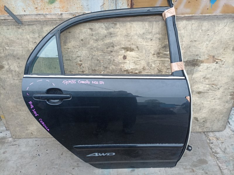 Дверь TOYOTA COROLLA NZE124 1NZ-FE задняя правая SEDAN (б/у)