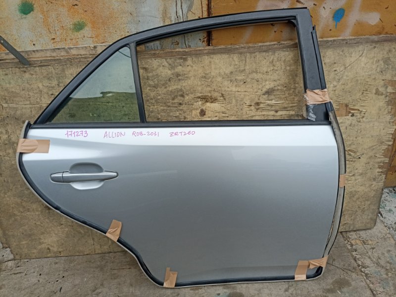 Дверь TOYOTA ALLION ZRT260 2ZR-FE задняя правая COLOR 1F7 (б/у)