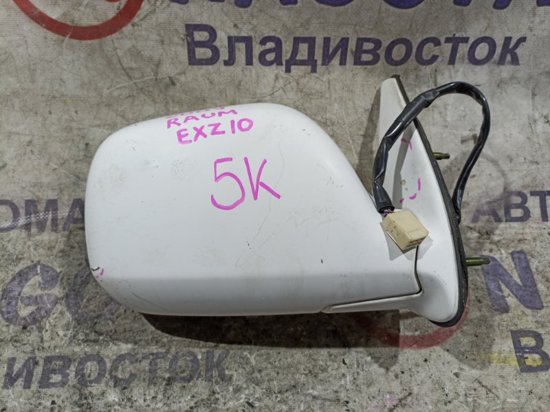 Зеркало TOYOTA RAUM EXZ10 5E-FE переднее правое 5 KOHTAKTOB (б/у)