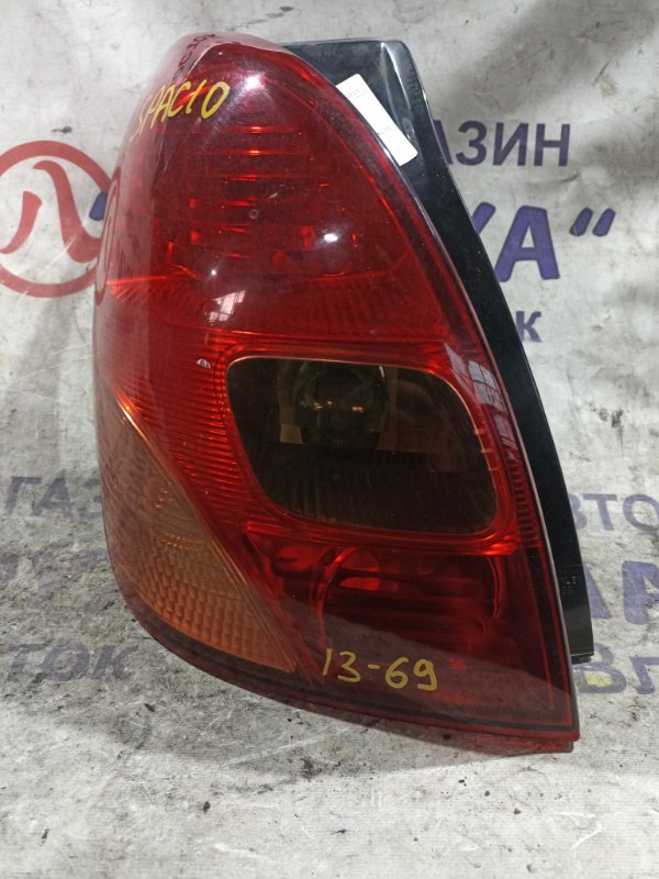 Стоп-сигнал TOYOTA COROLLA SPACIO NZE121 1NZ-FE задний левый 1369 (б/у)