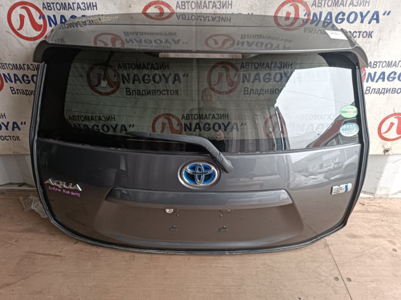 Дверь 5-я TOYOTA AQUA NHP10 1NZ-FXE задняя COLOR 1G3 (б/у)