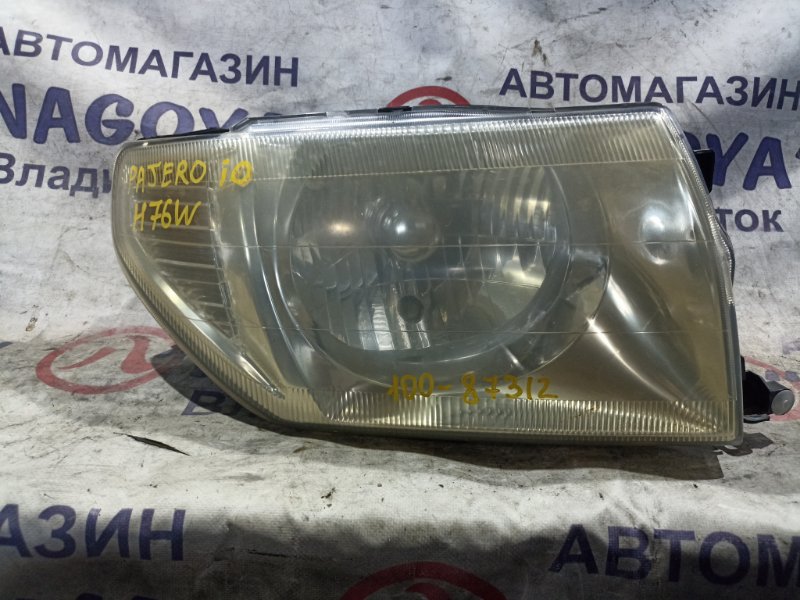 Фара MITSUBISHI PAJERO IO H76W 4G93 передняя правая 100-87312 (б/у)