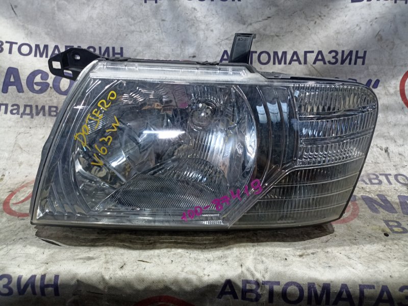 Фара MITSUBISHI PAJERO V63W 6G72 передняя левая 100-87419 (б/у)