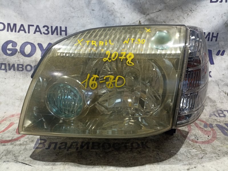 Фара NISSAN X-TRAIL NT30 QR20DE передняя левая 1670 (б/у)