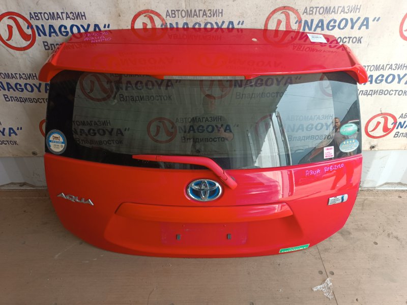 Дверь 5-я TOYOTA AQUA NHP10 1NZ-FXE задняя COLOR 3P0 (б/у)