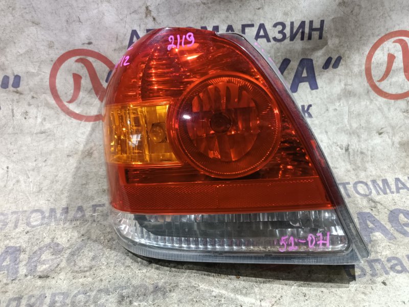 Стоп-сигнал TOYOTA PLATZ NCP12 1NZ-FE задний левый 52071 (б/у)