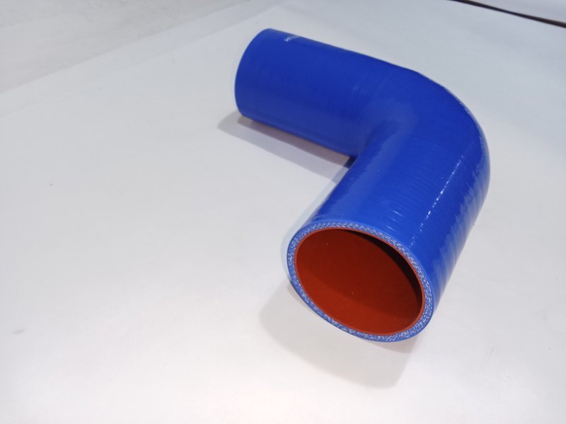 Патрубок силиконовый усиленный угловой D60 MM