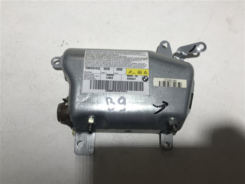 Подушка безопасности двери Bmw 5-Series E60 N52B25A 2006 передняя левая
