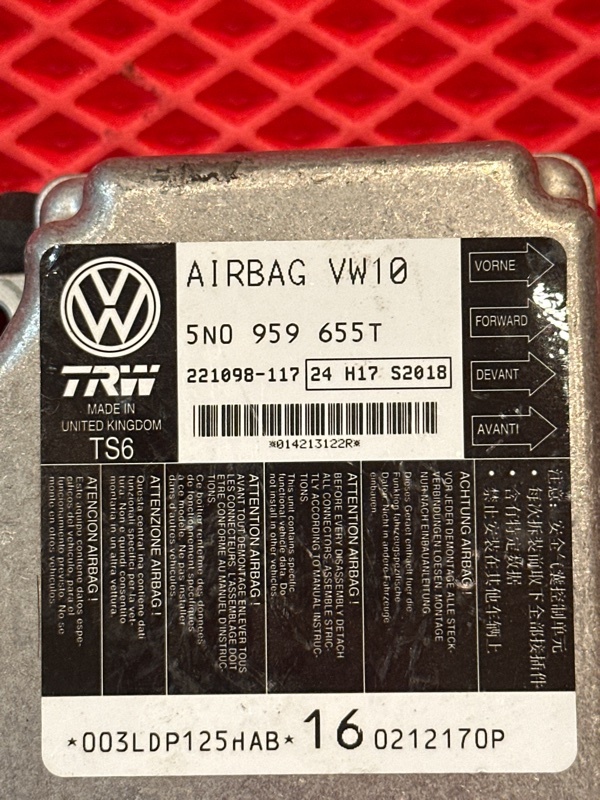 Блок управления airbag Tiguan 2012 ПРОБЕГ 73 000 КМ NF CCZD