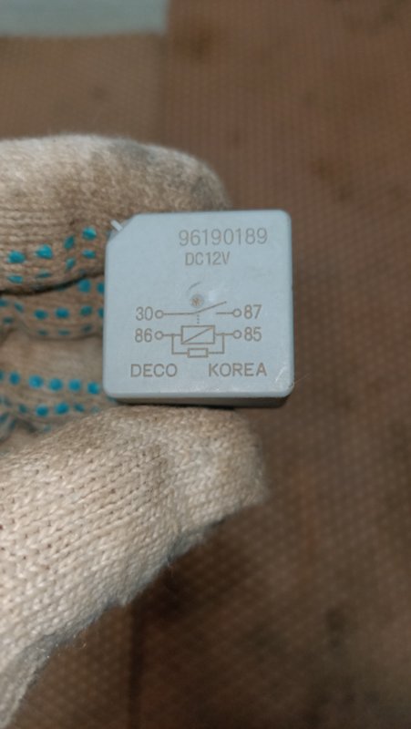 Реле Chevrolet lacetti хэтчбек F16D3 96190189 Б/У