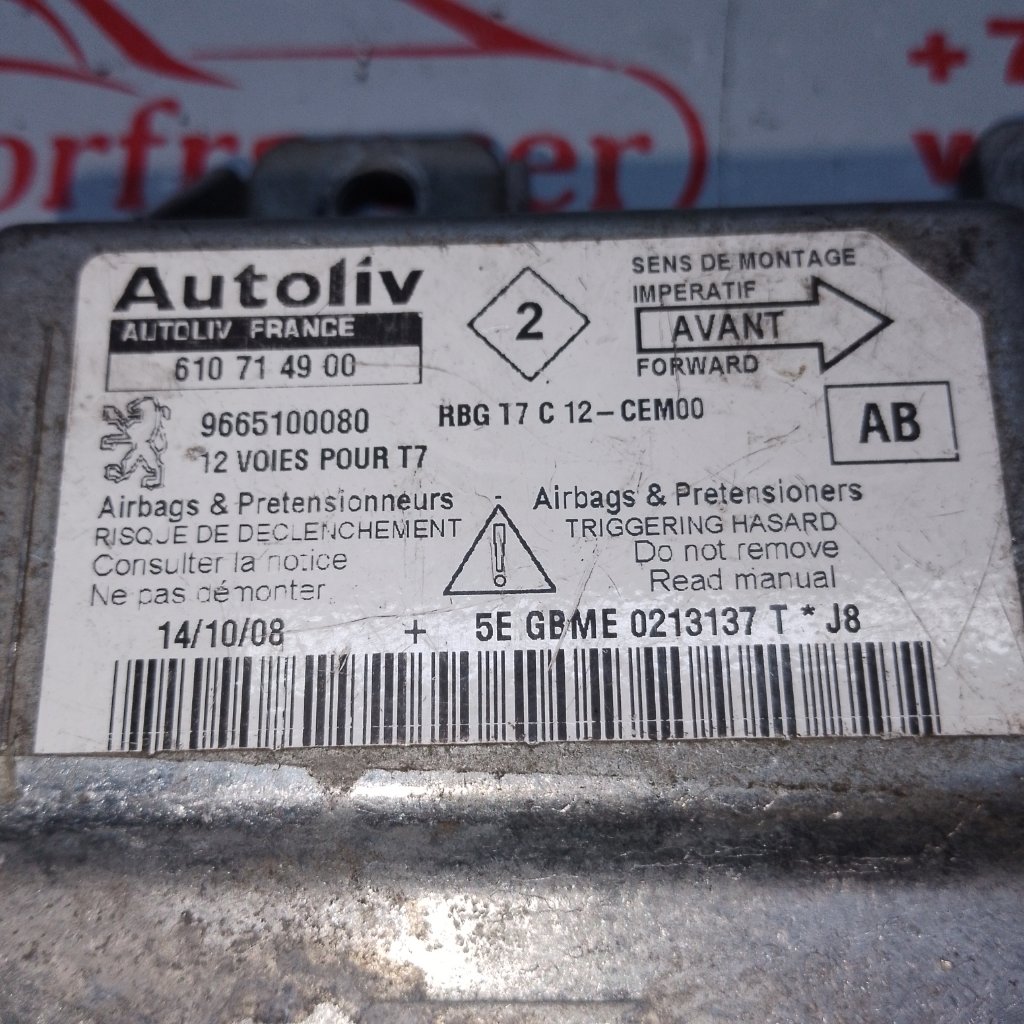 Блок управления airbag Berlingo 2015