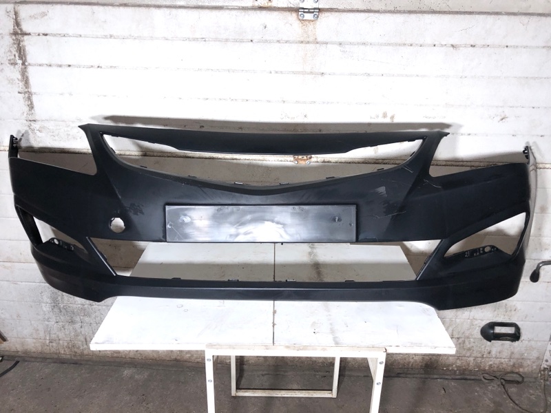 Бампер передний Hyundai Solaris 2017- oem0002 новая