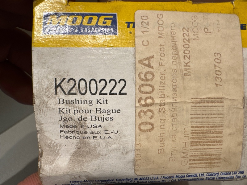 Втулка стабилизатора передняя Escalade 2014-2021 4