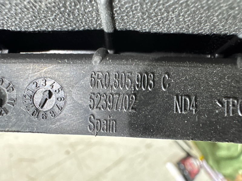 Спойлер бампера передний Polo 2009-2020 5 Спойлер бампера передний Polo 2009-2020 5