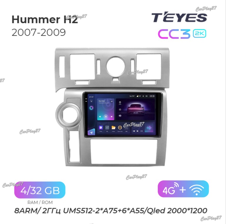 Магнитола штатная Hummer H2 2007-2009 CC3-2k новая
