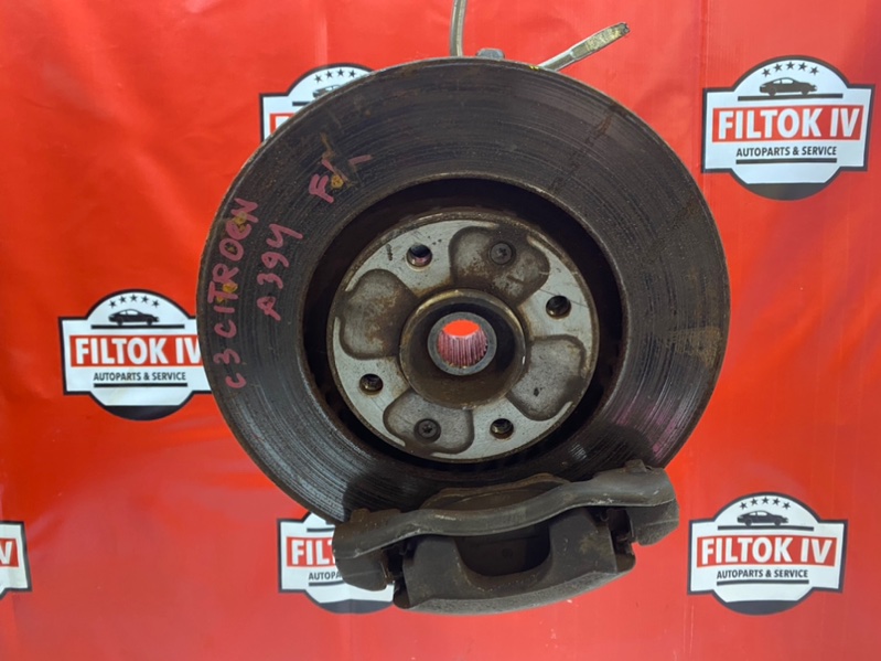 ДИСК ТОРМОЗНОЙ передний правый CITROEN C3 2010 A51 EP6C 424918 контрактная