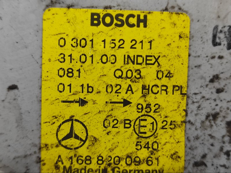 Фара левая A-Class W168 2000 Минивэн 1.4 166940