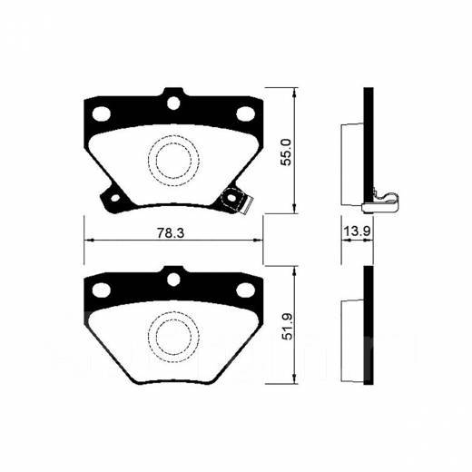 Колодки Toyota Vitz 120 Колодки Toyota Vitz 120