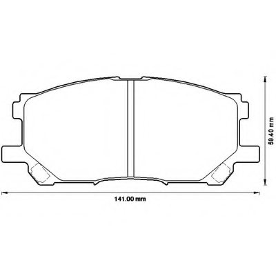 Колодки Toyota Harrier 03 Колодки Toyota Harrier 03