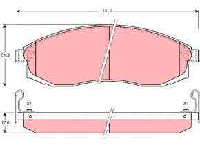 Колодки Nissan Cefiro Колодки Nissan Cefiro