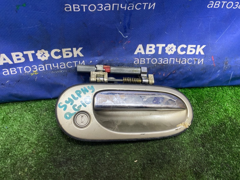 Ручка двери передняя правая Nissan BLUEBIRD SYLPHY 2000-2005 FG10 QG15DE 80606-4M507 контрактная